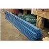 Image 3 : LOT OF 4 BAYS OF PALLET RACKING INC. 5 16' UPRIGHTS AND 18 12' CROSSBARS