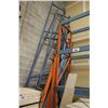 Image 2 : LOT OF PALLET RACKING INC. 7 ASSORTED BLUE UPRIGHTS AND ASSORTED CROSSBARS AND BLUE SAFETY