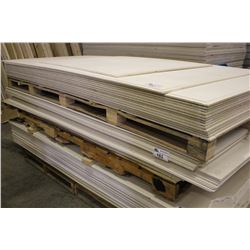 HALF SIZED PALLET OF 4' X 8' CEMENT BOARDS