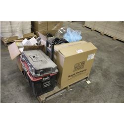 PALLET OF ASSORTED SHOP EQUIPMENT