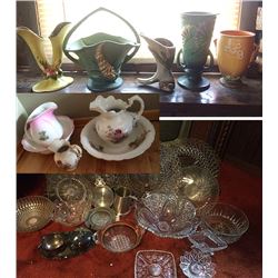 Roseville, Press Glass, Pitchers and Bowls