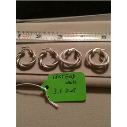 18kt White Gold Earrings