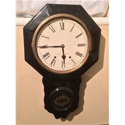 Black Lacquered Seth Thomas Regulator Clock