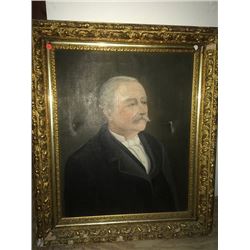 Estate Vintage Portrait in Gold Gilt Frame