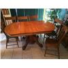 Image 1 : Oak Carved Table and Chairs