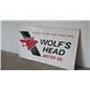 Image 3 : 1974 Wolf's Head Motor Oil SST Sign 3x5ft
