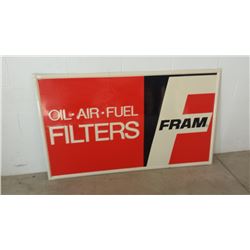 Fram Oil-Air-Fuel Filters SST Sign 36x60 NOS