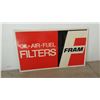 Image 1 : Fram Oil-Air-Fuel Filters SST Sign 36x60 NOS