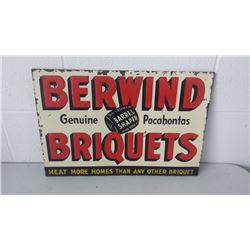 Berwind Coal Sign SST 19x13