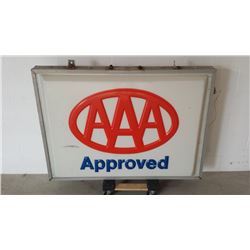 AAA  Approved Plastic Light Up Sign w Hanger 48x36