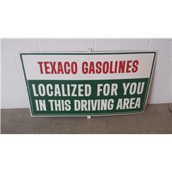 Texaco Gasolines SST Sign 42x24