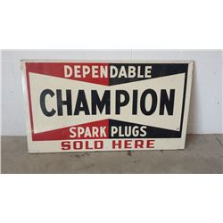 Champion Dependable Spark Plugs DST Sign 58x34