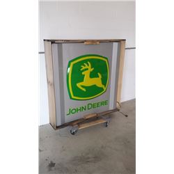John Deere SS Light Up Sign 48x48