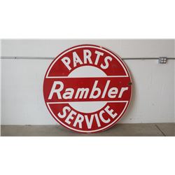 Rambler Parts and Service Sign DSP 60in Round