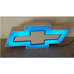 Chevrolet Bow Tie Light Up Sign 64x45