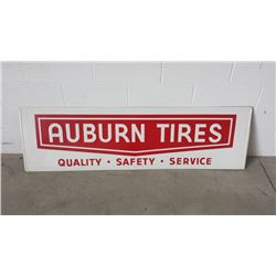 Auburn Tires SST Sign NOS 60x18