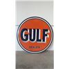 Image 2 : 1948 Gulf Dealer DSP Sign 66in Round