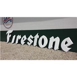 FIRESTONE Individual Porcelain Letter Sign
