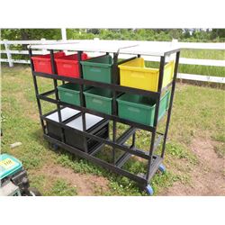Rolling parts bin