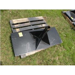 Skidloader 18" reach receiver plate -New