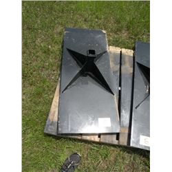 Skidloader standard reach receiver plate -New