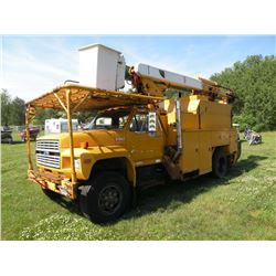 1987 Ford boom truck SN#-1FDYK87U3HVA58988