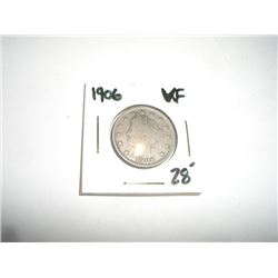 1906 Liberty "V" Nickel RFD Book Value $28+ *Nice Early VERY FINE Grade Nickel*