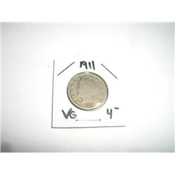 1911 Liberty "V" Nickel RFD Book Value $4+ *Nice Early VERY GOOD Grade Nickel*