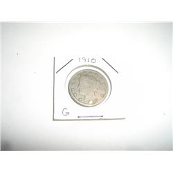 1910 Liberty "V" Nickel *Nice Early GOOD Grade Nickel*