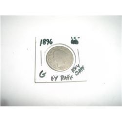 1896 Liberty "V" Nickel RFD Book Value $15+ *Nice Early GOOD Grade Nickel*