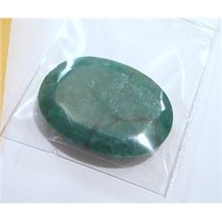 64.45 *RARE HUGE* CARAT EMERALD GEMSTONE *BEAUTIFUL OVAL CUT & FACETED* GEM!! GEMSTONE CAME OUT OF E