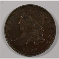 1829 CAPPED BUST DIME, XF+