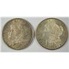 Image 1 : MORGAN DOLLARS: 1879-S AU/UNC & 1891-S UNC ( RIM BUMP )