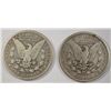 Image 2 : ( 2 ) 1896-S MORGAN SILVER DOLLARS, VG-FINE  SEMI-KEY