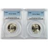 Image 1 : LOT OF ( 2 ) 1950 WASHINGTON QUARTER, PCGS MS-66