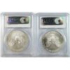 Image 2 : 2004 & 2005 AMERICAN SILVER EAGLES, PCGS MS-69