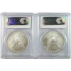 Image 2 : 2005 & 2006 AMERICAN SILVER EAGLES, PCGS MS-69