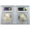 Image 2 : 2006 & 2007 AMERICAN SILVER EAGLES, PCGS MS-69