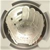 Image 2 : 2014 BASEBALL HALL OF FAME SILVER DOLLAR, NGC PROOF-69  ULTRA CAMEO