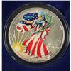 Image 1 : 1999 AMERICAN SILVER EAGLE ( COLORIZED OBVERSE )  BOX/COA