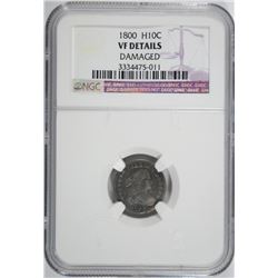 1800 BUST HALF DIME NGC VF DETAILS