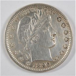 1896 BARBER QUARTER XF
