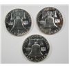 Image 2 : (3) PROOF FRANKLIN HALF DOLLARS (1961, 1962, 1963)