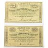 Image 1 : 2 - 1862 OBSOLETE NOTES - 50 CENT & 25 CENT ALTON NEW HAMPSHIRE BANK BILLS