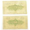 Image 2 : 2 - 1862 OBSOLETE NOTES - 50 CENT & 25 CENT ALTON NEW HAMPSHIRE BANK BILLS