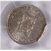 Image 2 : 1851 3-CENT SILVER, PCGS MS-63  NICE!!  STRONG AUCTION RECORDS!