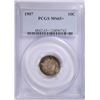 Image 1 : 1907 BARBER DIME, PCGS MS-65+  SUPERB!!