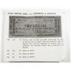 Image 2 : RARE TEXAS CONFEDERATE PRINTING BLOCK THAT PRODUCED A  TWO DOLLAR BEARER NOTE
