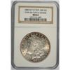 Image 1 : 1880 8/7-O TOP-100 MORGAN SILVER DOLLAR, VAM-6A EAR & GOUGE, NGC MS-62