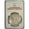 Image 1 : 1921-S MORGAN SILVER DOLLAR, NGC MS-64